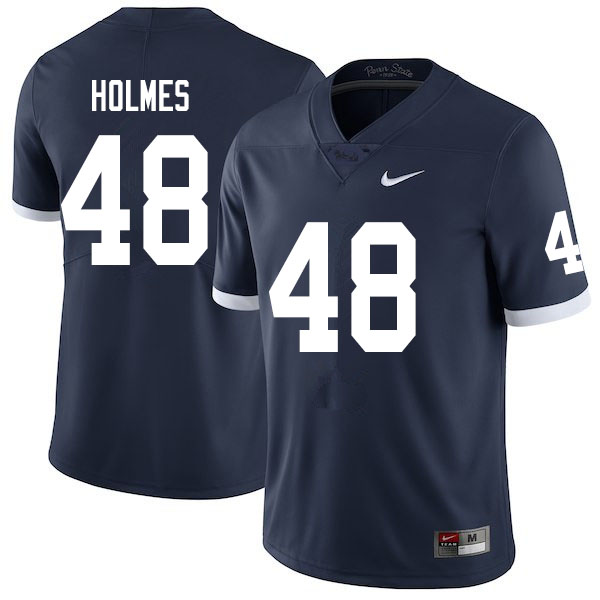 Men #48 C.J. Holmes Penn State Nittany Lions College Throwback Football Jerseys Sale-Navy